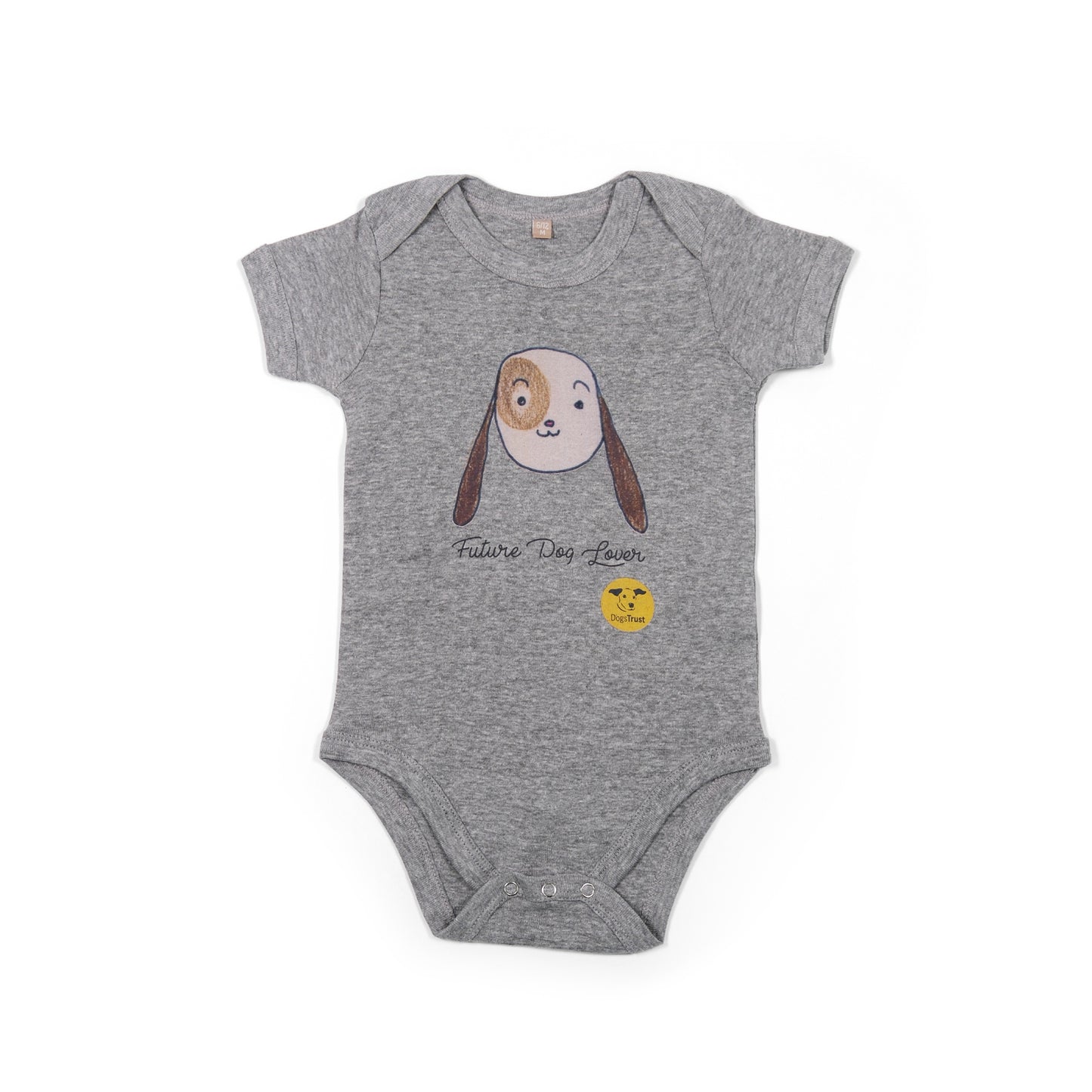 Future Dog Lover' Baby Gro - Cute Dog Face Design