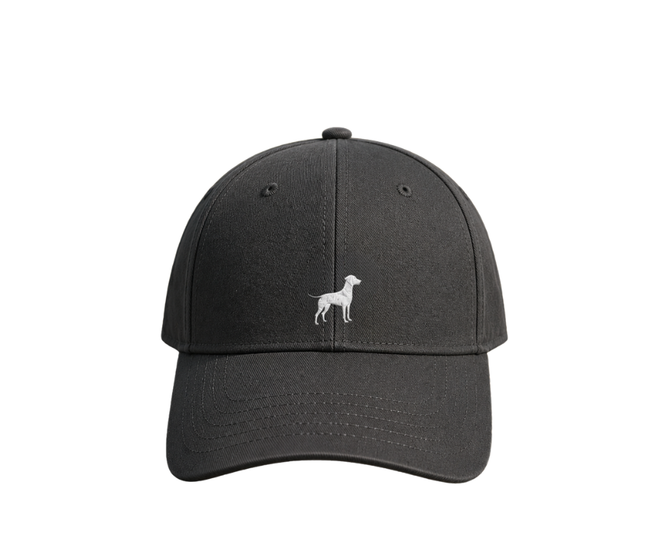 Baseball Cap - Dark Grey - Peaked Cap with Embroidered Design - Unisex