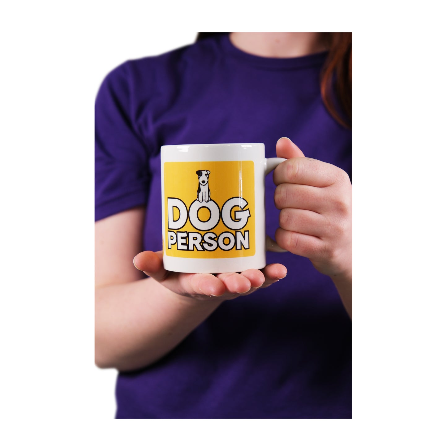 'Dog Person' Mug - Printed Slogan with Cute Dog Design