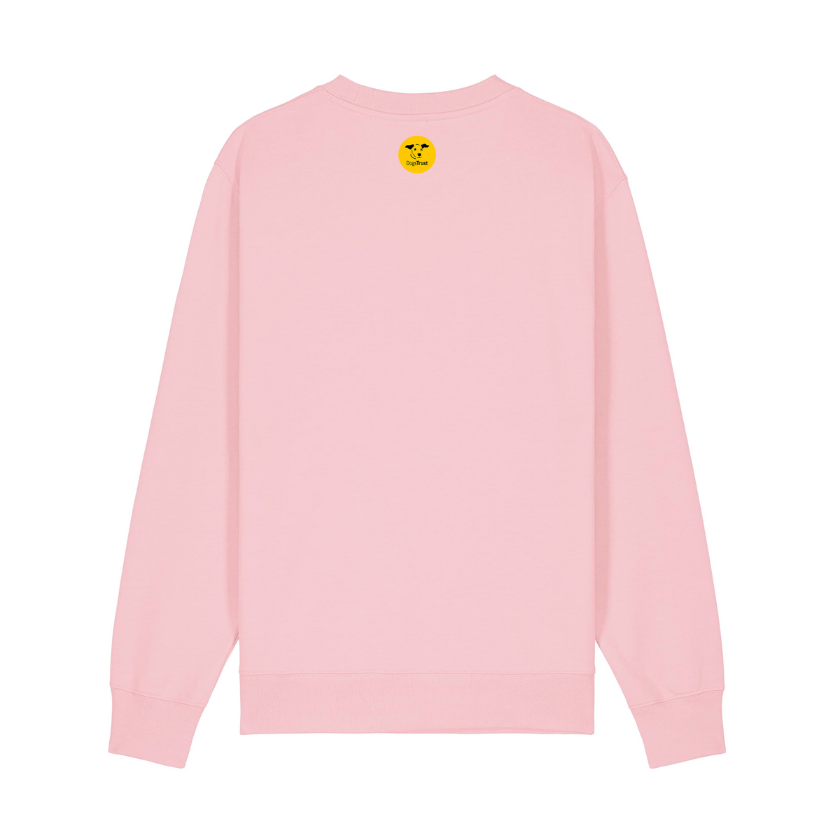 Crewneck Sweatshirt - Light Pink - Minimalist Dog Design - Unisex