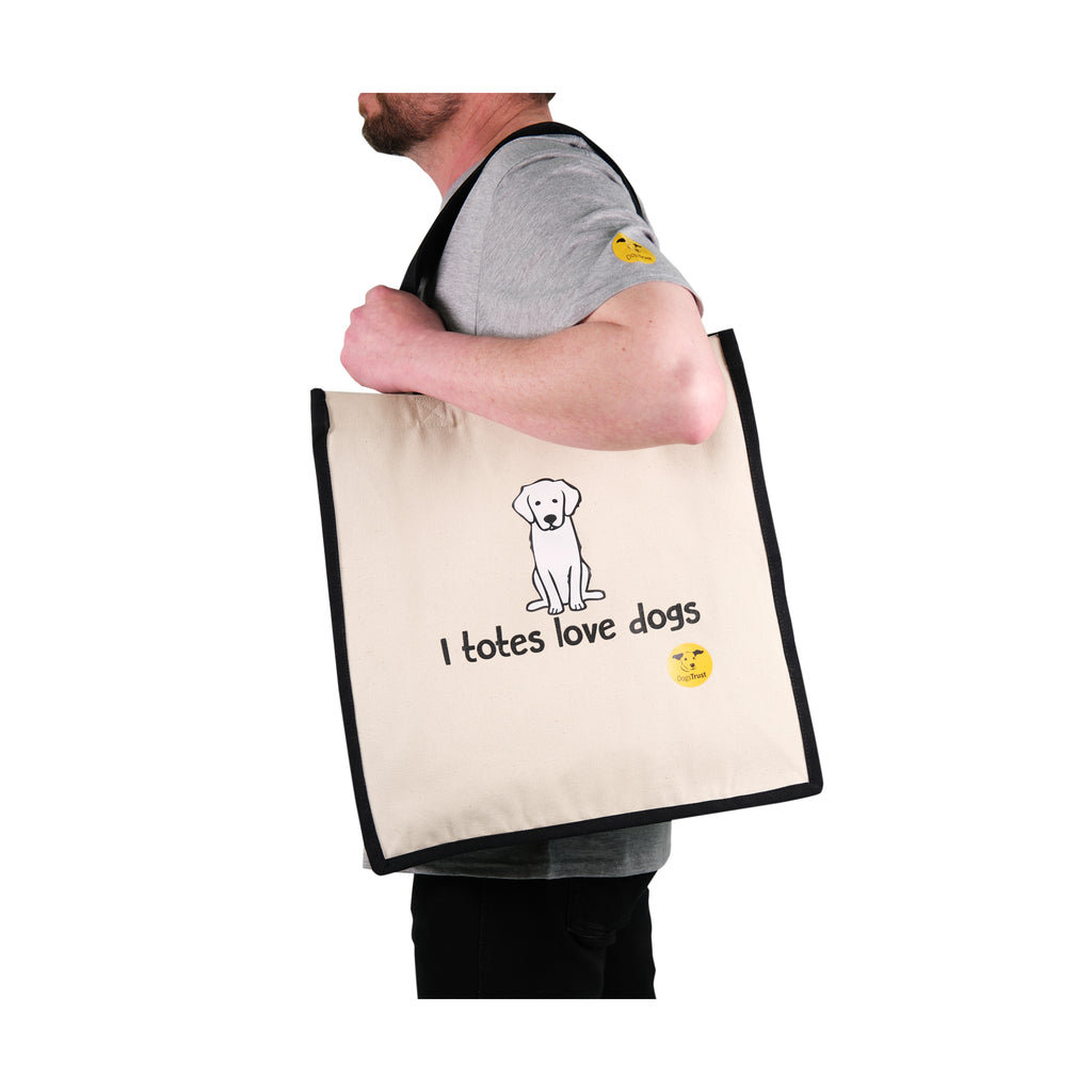 I Totes Love Dogs' Tote Bag - Cute Dog Print Design