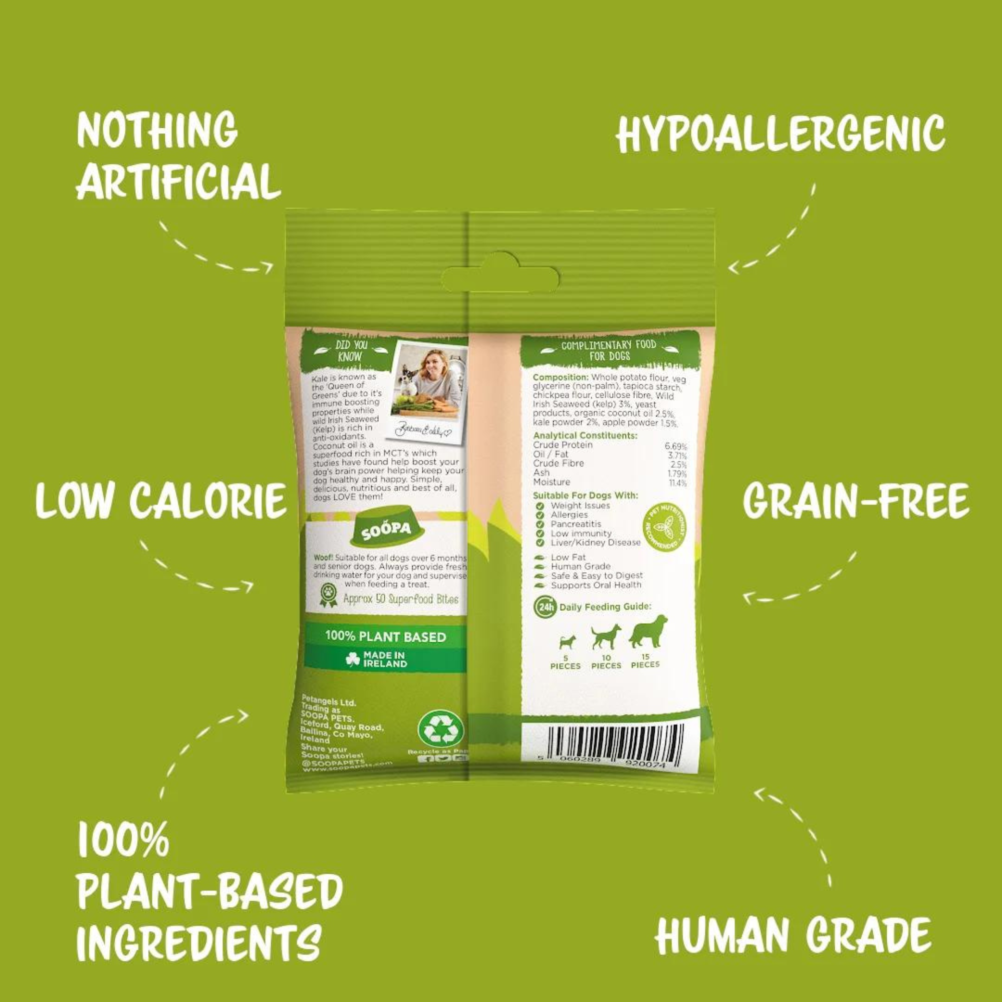 Kale & Apple Healthy Bites - Dog Treats