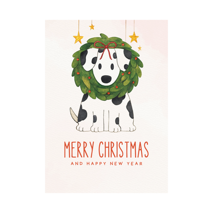 Christmas Cards - Pack of 12 with Cute Dog Designs