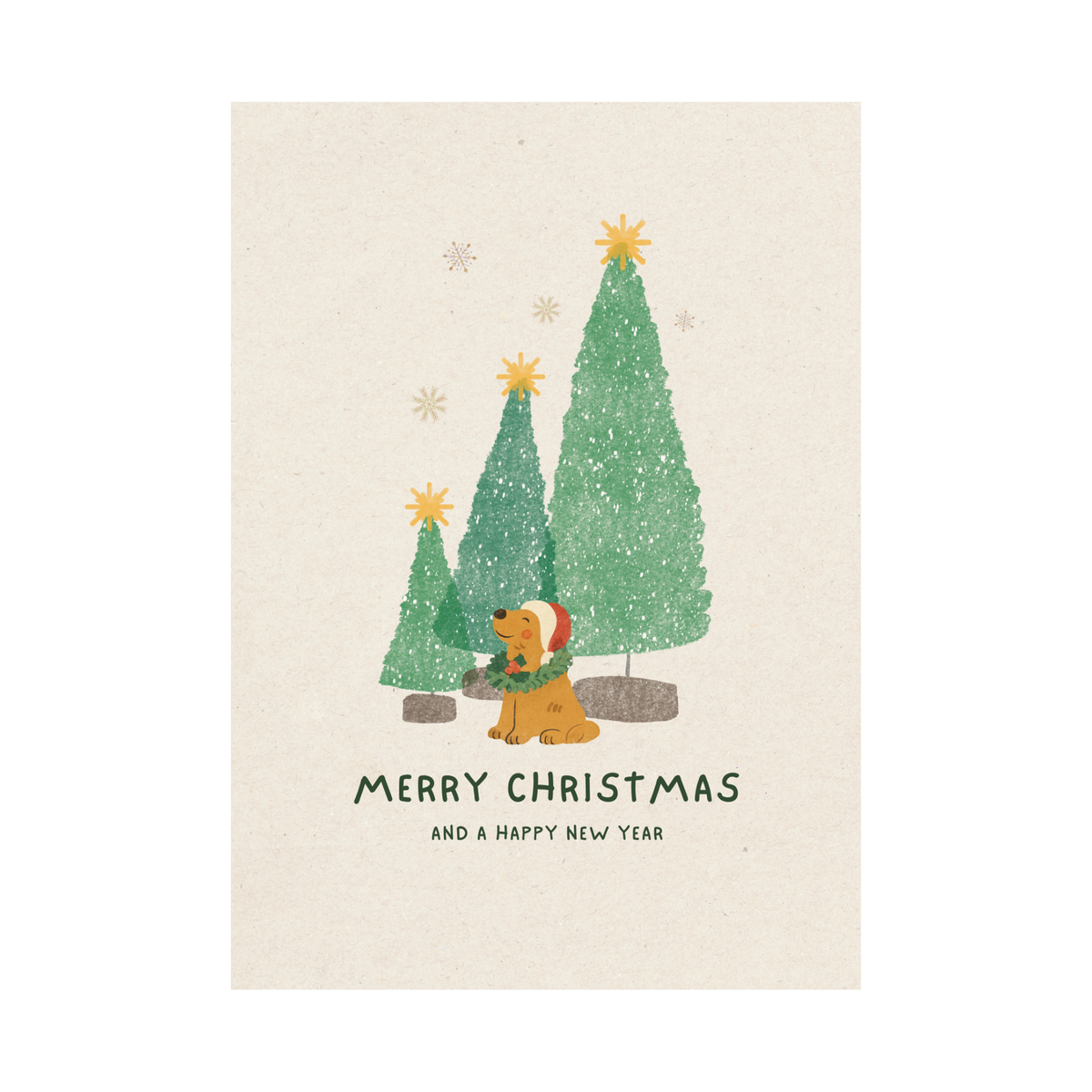 Christmas Cards - Pack of 12 with Cute Dog Designs