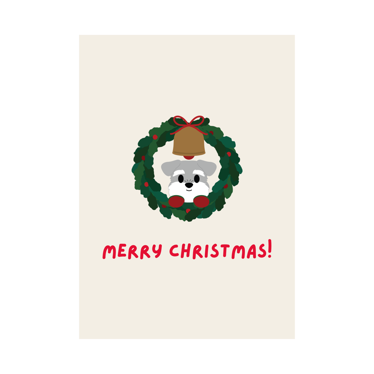 Dog Christmas Cards - Pack of 12 with Cheerful Illustrations