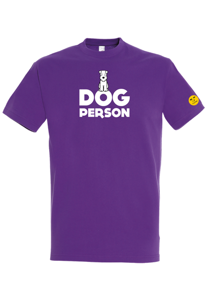 Unisex 'Dog Person' T-Shirt - Dog Graphic Print Design