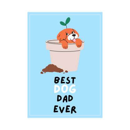 Dog Mum & Dog Dad Cards Pack of 4 Cute Dog Illustrations