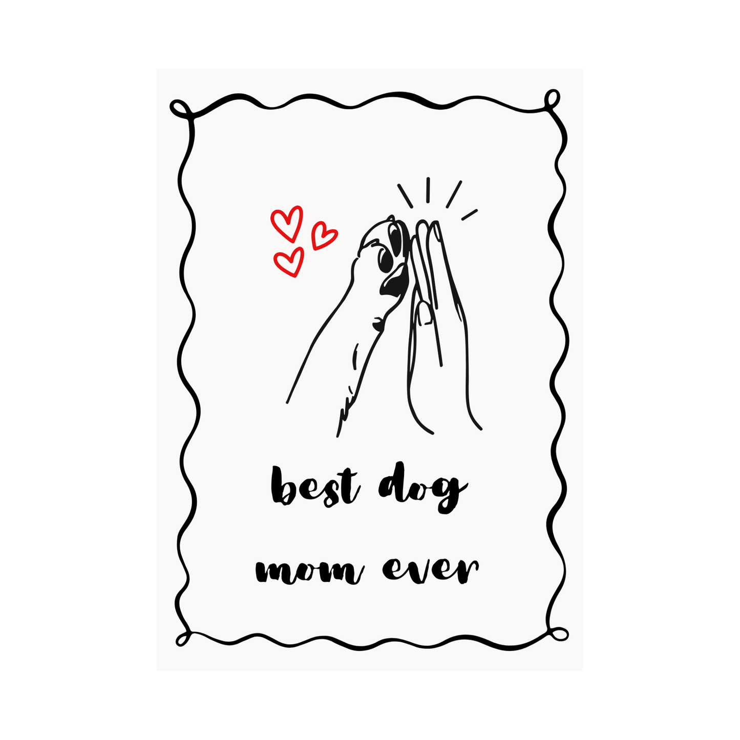 Dog Mum & Dog Dad Cards Pack of 4 Cute Dog Illustrations