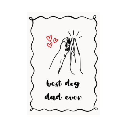 Dog Mum & Dog Dad Cards Pack of 4 Cute Dog Illustrations