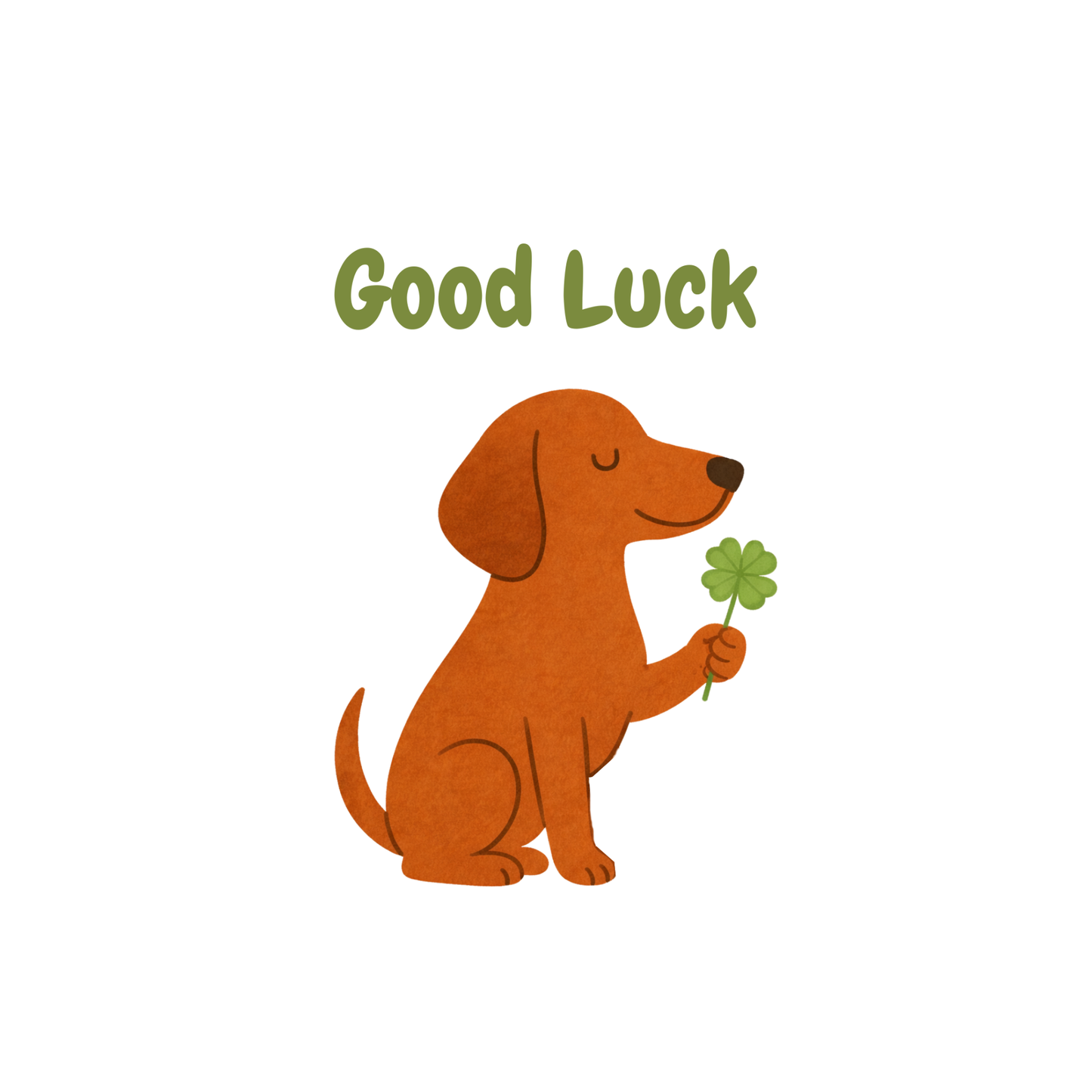 Good Luck Dog Cards Pack of 4 Adorable Dog Illustrations