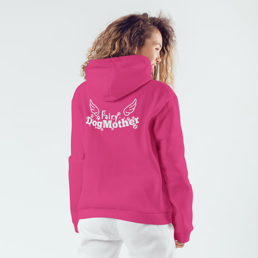 Women's 'Fairy Dogmother' Hoodie - Fairy Wings Print Design On Back