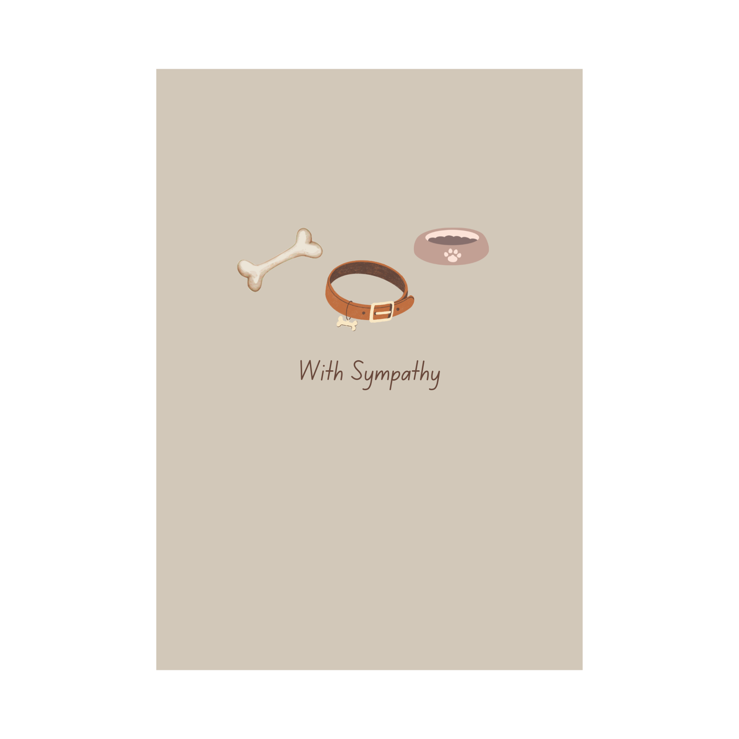 Dog Sympathy Cards Pack of 4 Pet Loss Illustration Set