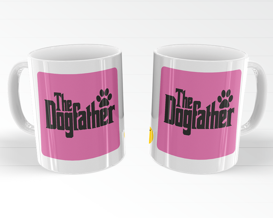 'THE DOGFATHER' Mug - Paw Print Design