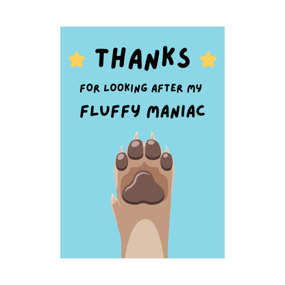 Dog Thank You Cards Pack of 4 Charming Illustrated Designs