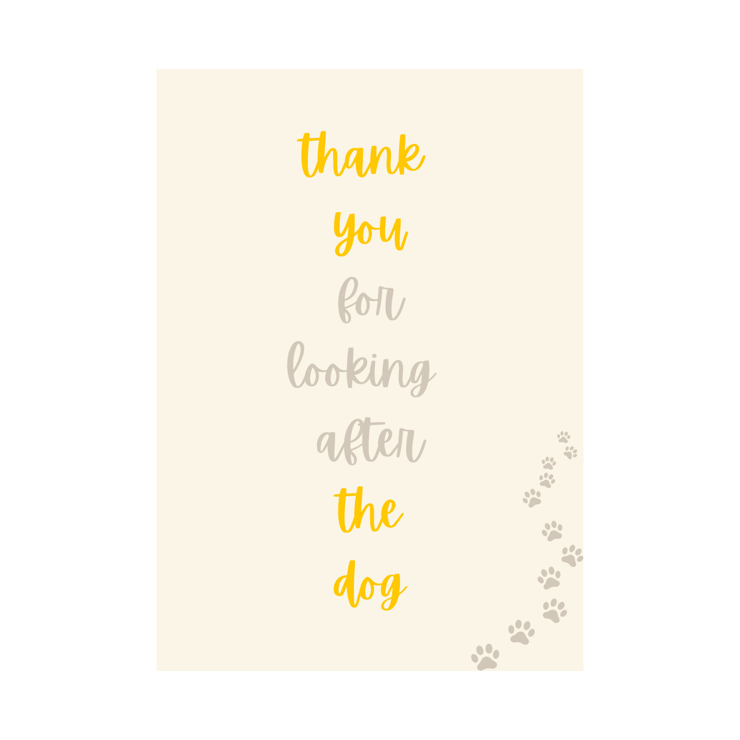 Dog Thank You Cards Pack of 4 Charming Illustrated Designs
