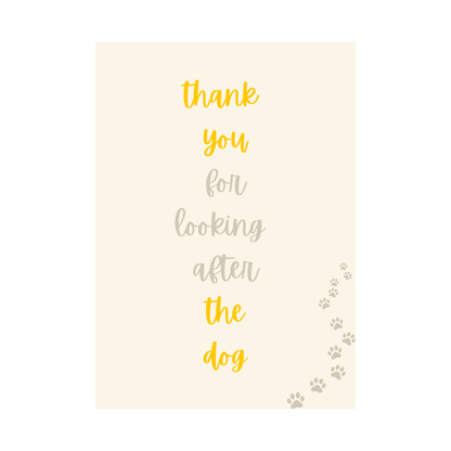 Dog Thank You Cards Pack of 4 Charming Illustrated Designs