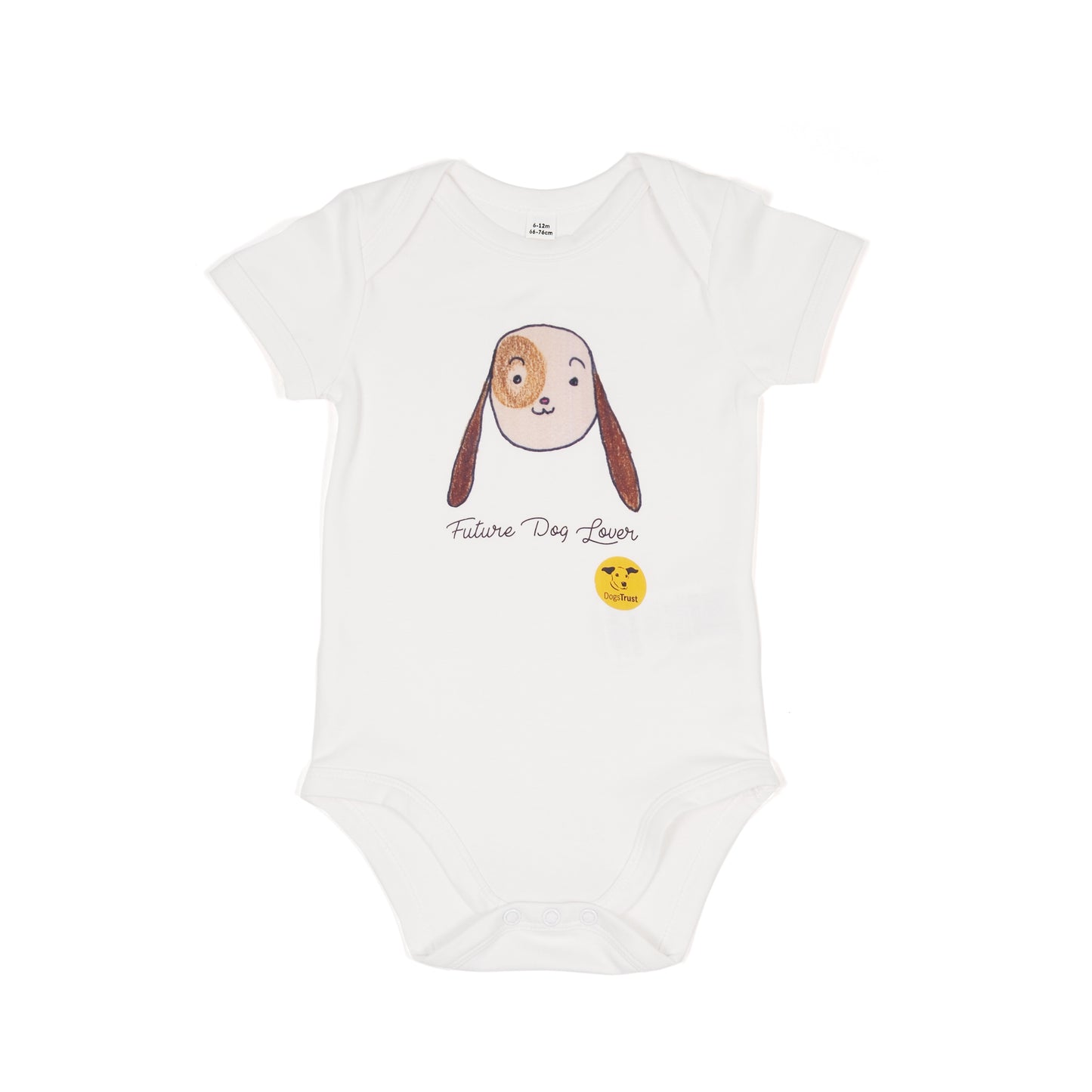 Future Dog Lover' Baby Gro - Cute Dog Face Design