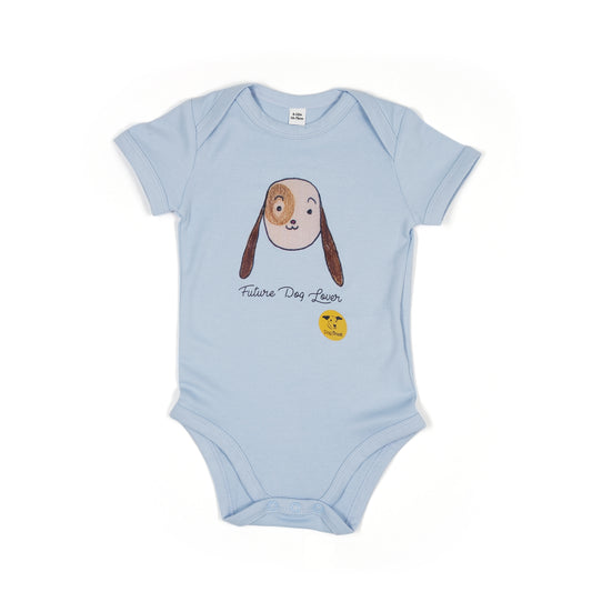 Future Dog Lover' Baby Gro - Cute Dog Face Design