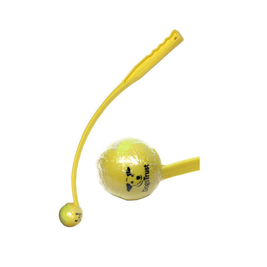 Dogs Trust Ball Thrower - Branded Ball Thrower With Ball