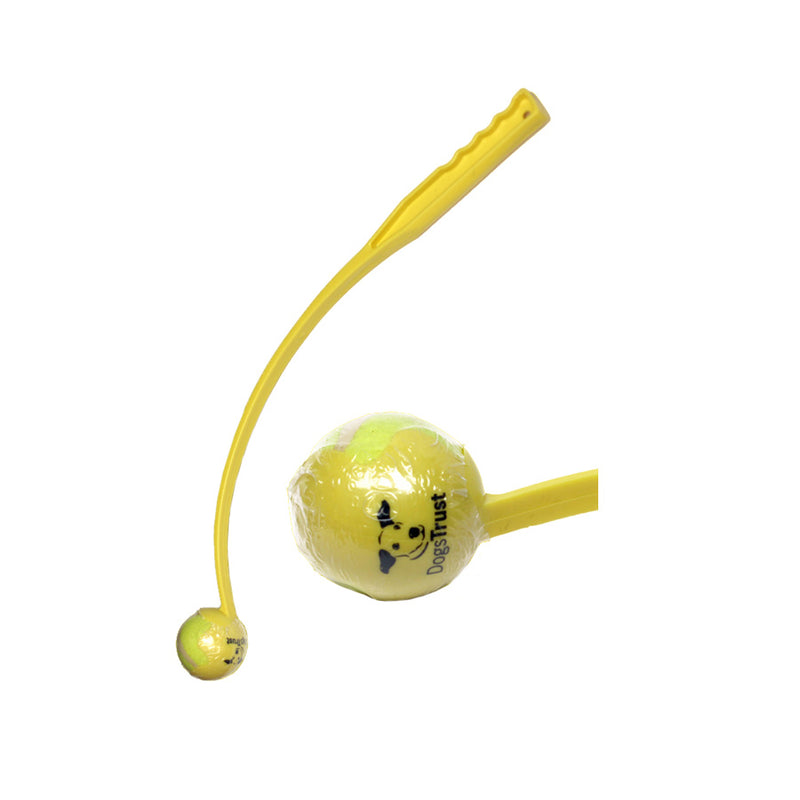 Dogs Trust Ball Thrower - Branded Ball Thrower With Ball