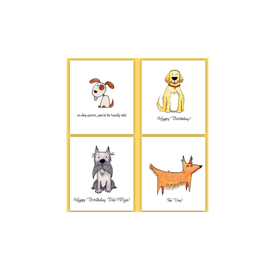 Doggy Blank Cards - Pack of 10 Cards with Cute Dog Designs