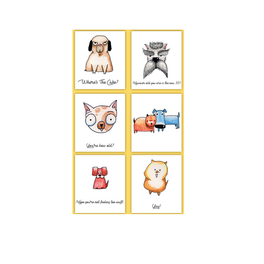 Doggy Blank Cards - Pack of 10 Cards with Cute Dog Designs