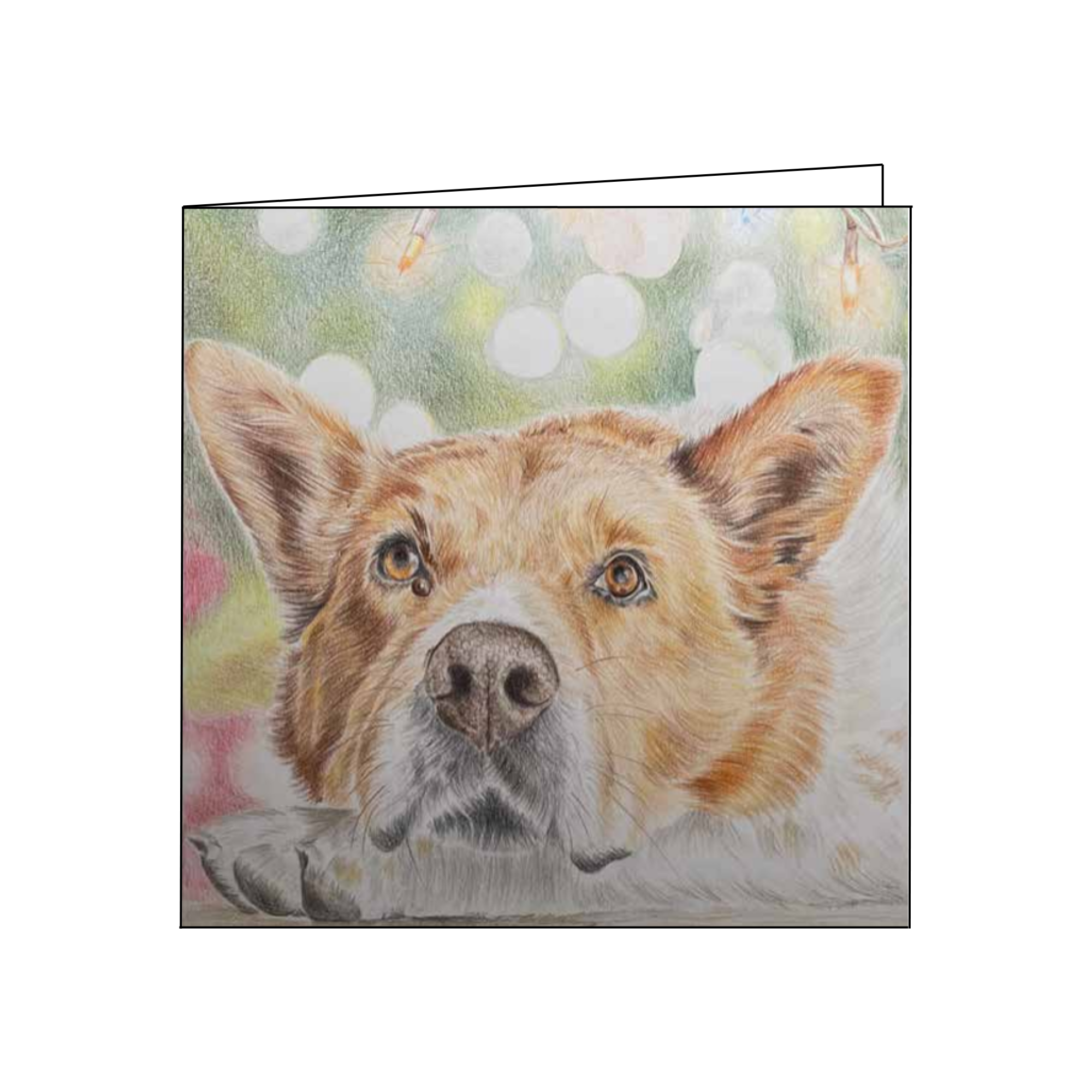 Christmas Cards - Pack of 12 with Charming Dog Drawings