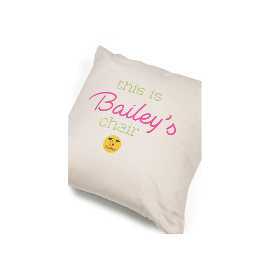 This is 'Your Dog's Name' Chair - Personalised Dog Cushion!