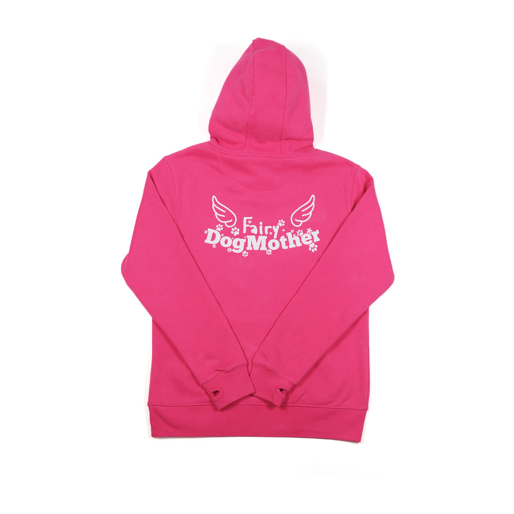 Women's 'Fairy Dogmother' Hoodie - Fairy Wings Print Design On Back