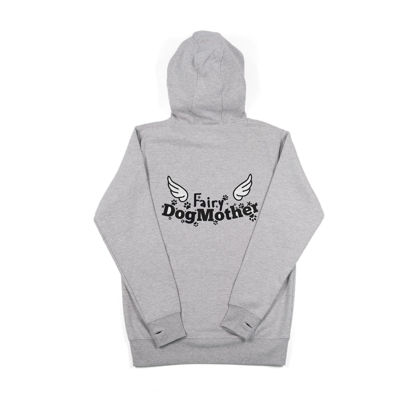 Women's 'Fairy Dogmother' Hoodie - Fairy Wings Print Design On Back