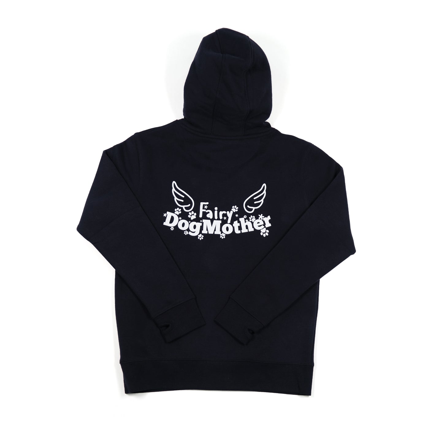 Women's 'Fairy Dogmother' Hoodie - Fairy Wings Print Design On Back
