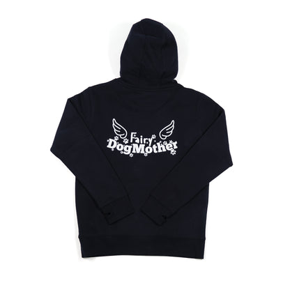 Women's 'Fairy Dogmother' Hoodie - Fairy Wings Print Design On Back