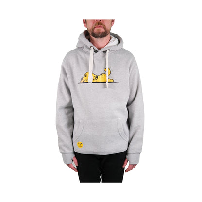 Unisex 'Lazy Dog' Hoodie - Yellow Coloured Dog Print Design