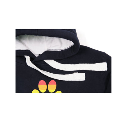 Unisex 'LOVE' Hoodie - Rainbow Dog Paw Print Design