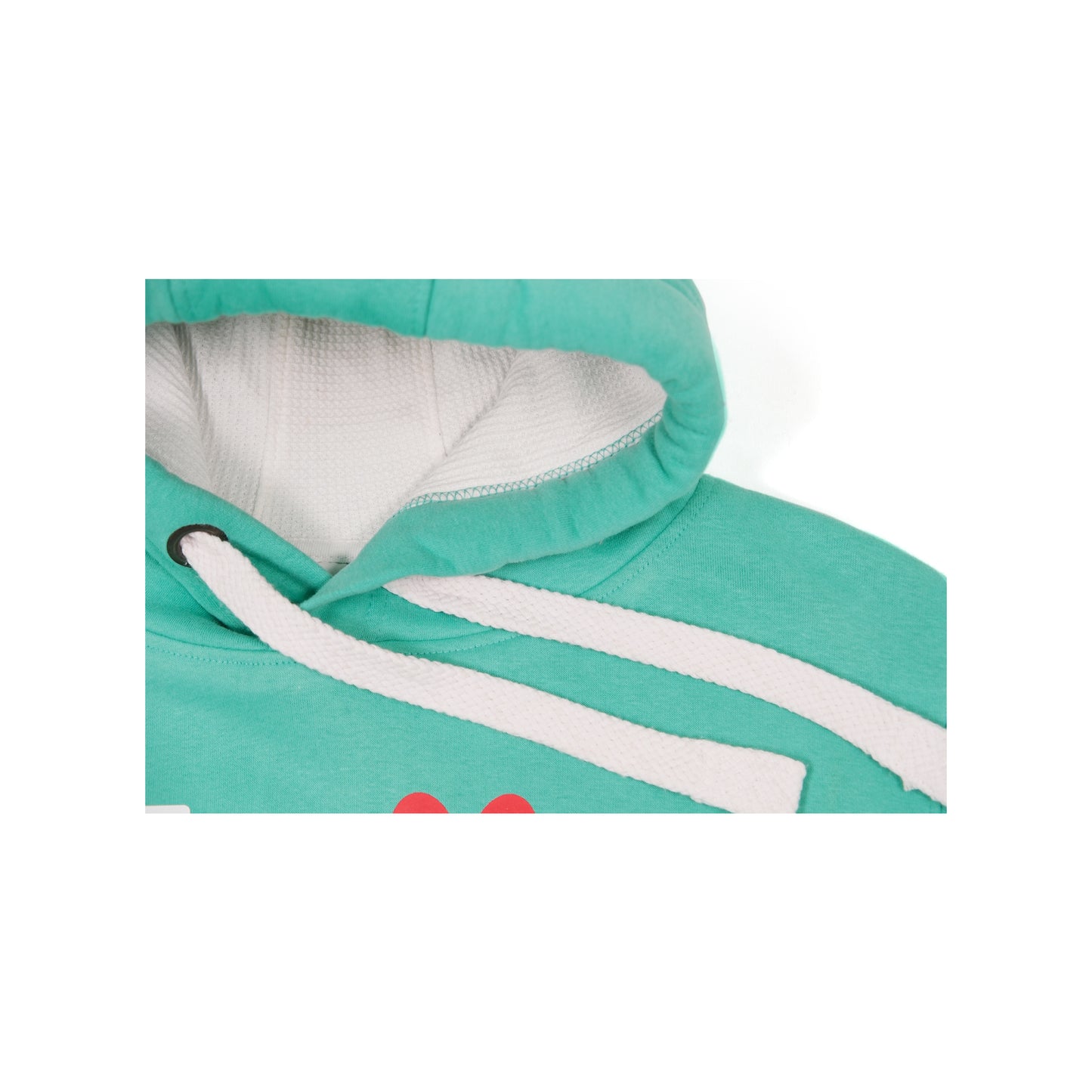 Unisex 'LOVE' Hoodie - Rainbow Dog Paw Print Design
