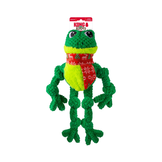 Christmas KONG Dog Toy – Frog XL