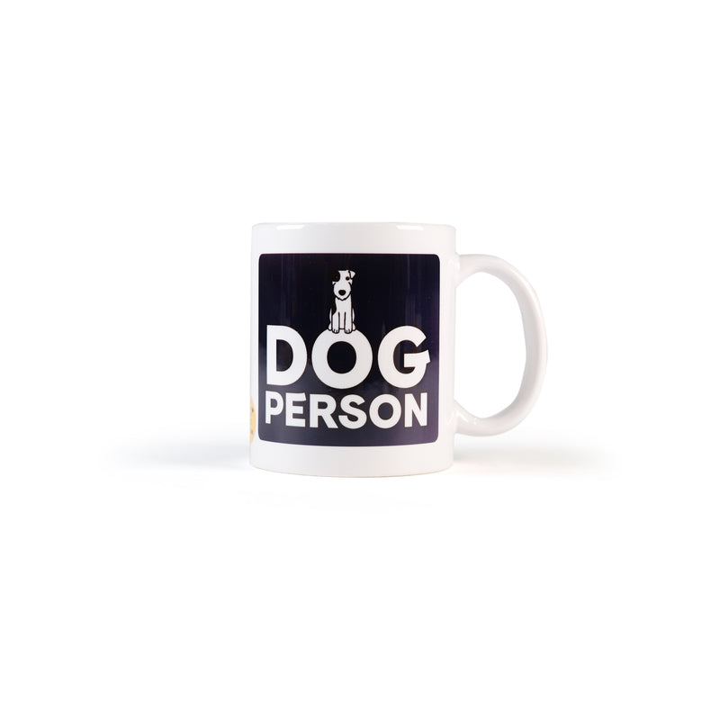 'Dog Person' Mug - Printed Slogan with Cute Dog Design