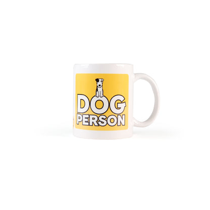 'Dog Person' Mug - Printed Slogan with Cute Dog Design