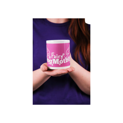 'Fairy Dog Mother' Mug - Fairy Wing Print Design