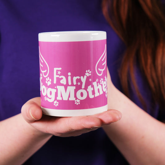 'Fairy Dog Mother' Mug - Fairy Wing Print Design