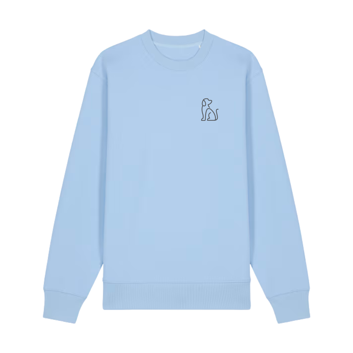 Crewneck Sweatshirt - Blue Soul - Minimalist Dog Design - Unisex