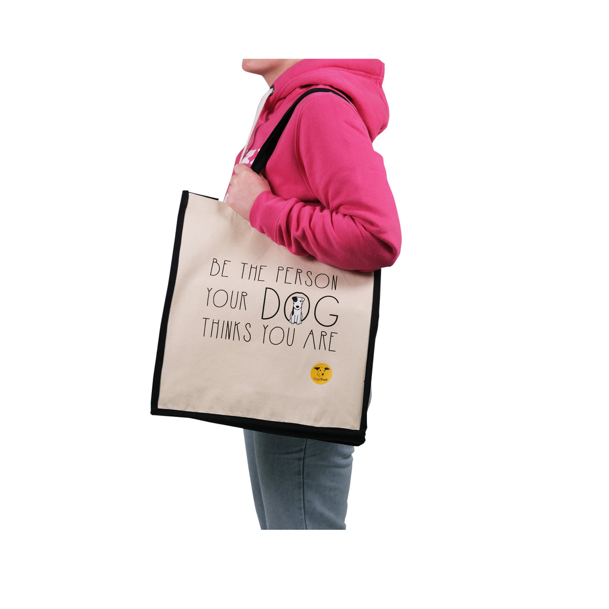 Be The Person Your Dog Thinks You Are' - Tote Bag With Cute Dog Print