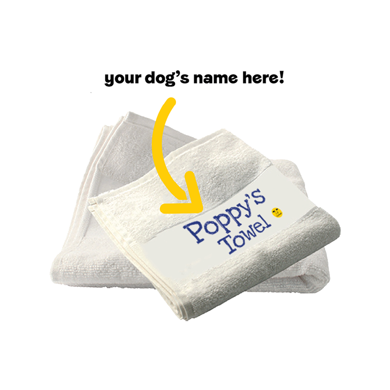 Your Dogs Name Towel' Personalised Dog Towel